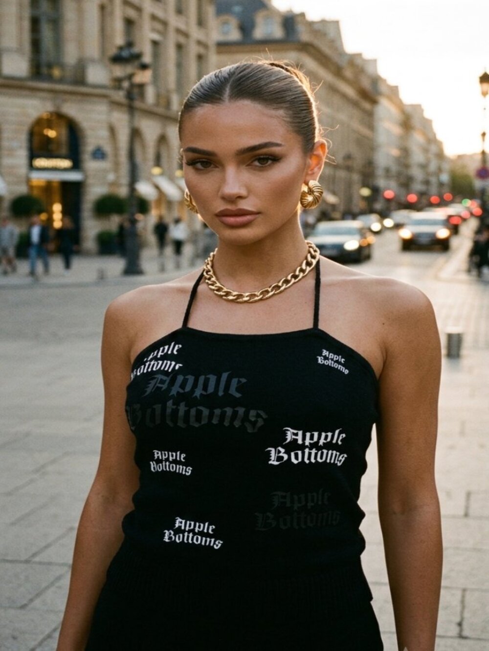 Apple Bottoms Black Knit Halter Top - Picture 6 of 6